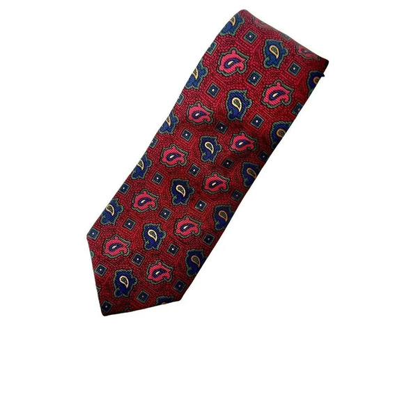 BURBERRYS OF LONDON Necktie Tie Hand Sewn USA 100% SILK Multicolor - Picture 1 of 8